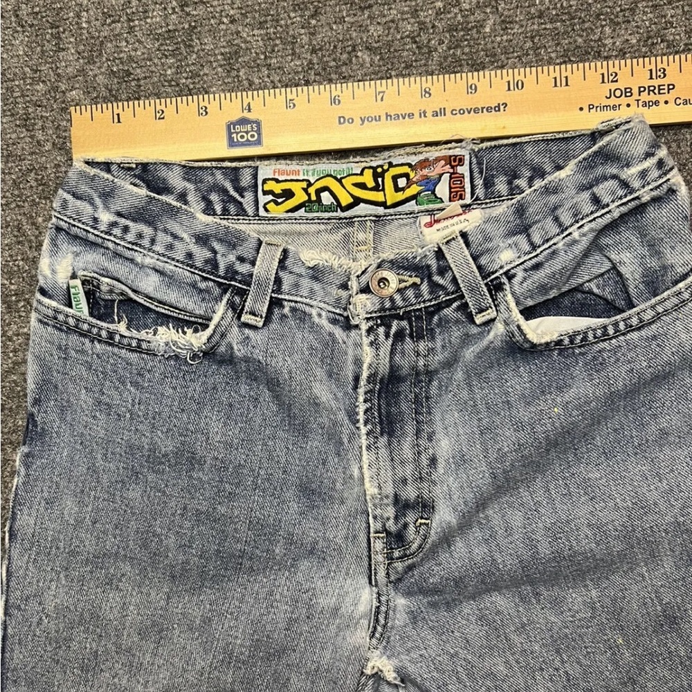 jnco jeans Size 5 Flaunt Fit Trashed Distressed Skater Punk Grunge READ  USA - Picture 9 of 10